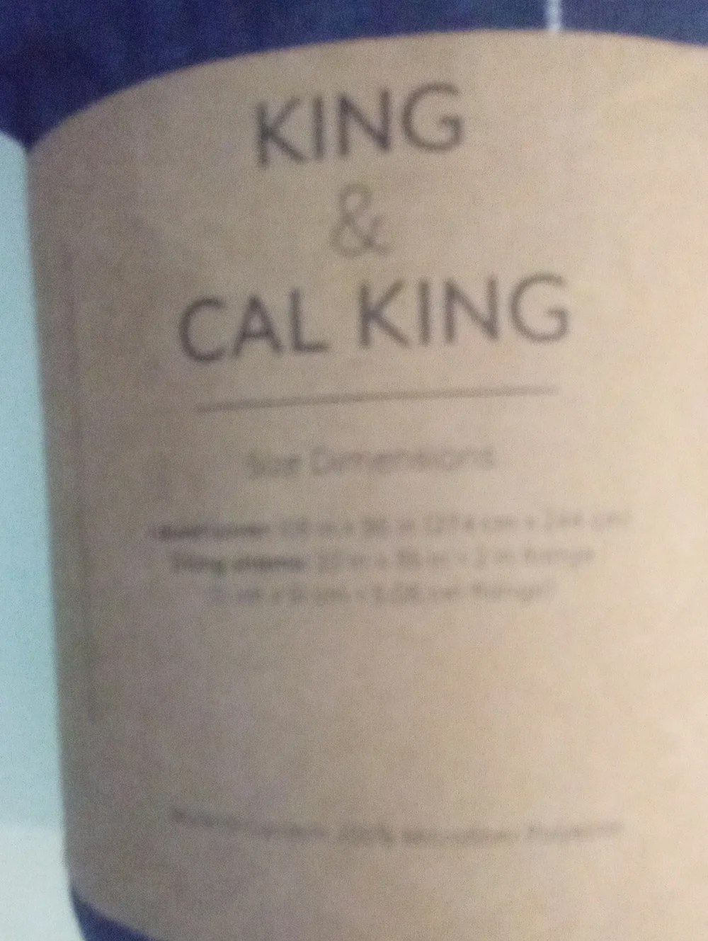 King California King Reversible Duvet Cover 2 Shams New $120 Retail Blue